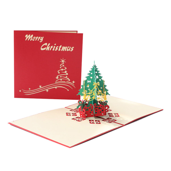 /#/3D Christmas Cards, 3D Christmas Cards, Pop-Up Christmas Tree Car/#/