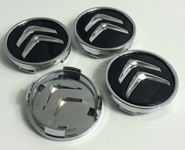 4 st 60 mm Navkapslar Hjulfälg Skydd Emblem Logotyp för Citroen