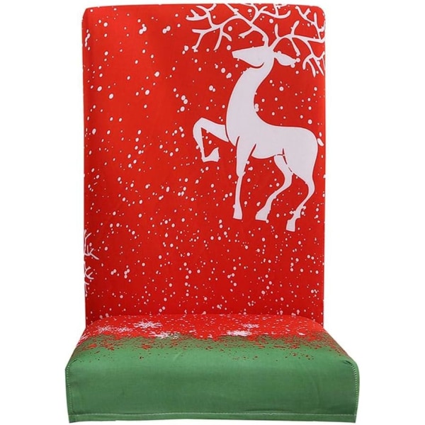 *2 pieces of printed Christmas chair covers, suitable for Christma*