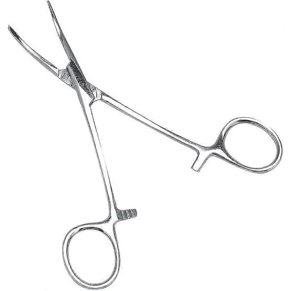Hårplockare Rostfritt Stål Pincett Klämma Hårplockningssax Tång (silver) (1 st)