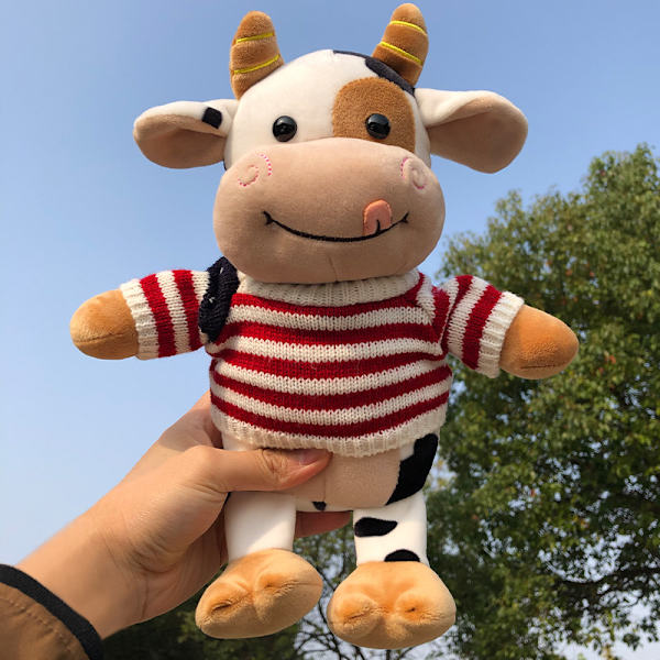 30CM Plush Leksak Kossa i Cartoon-Stil Söta Simuleringsdjur