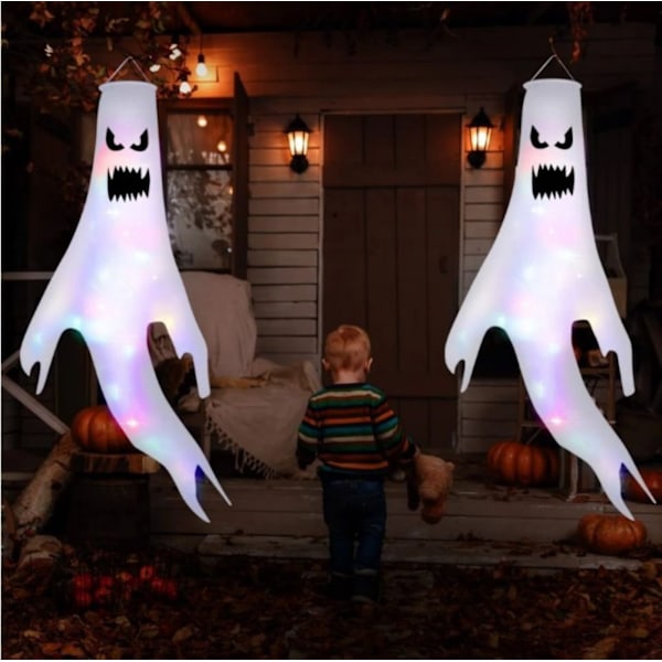 #Dekorativt föremål Halloween-dekoration skräck 130CM Halloween-spöke dekoration 2 delar#