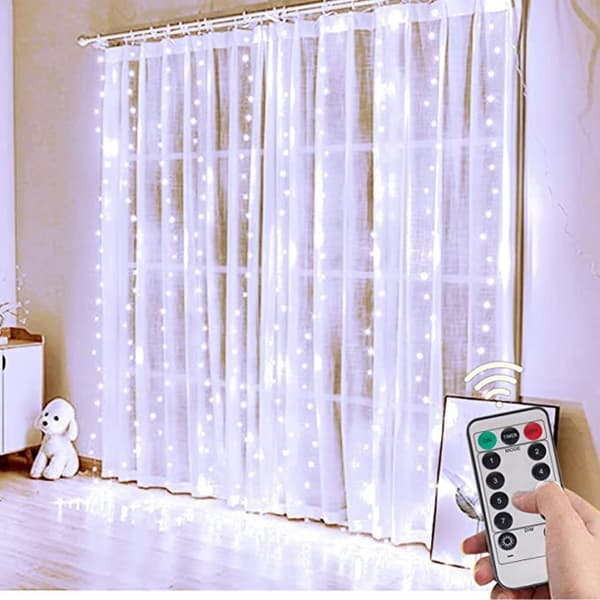 #LED-lys gardin 3×3 m fe lys gardin lys#