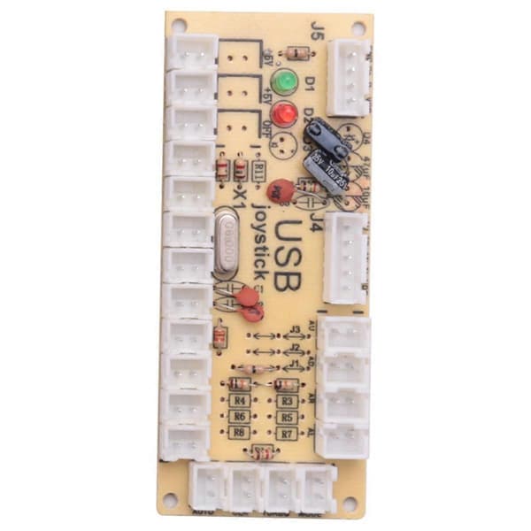 5V LED Nullforsinkelse Brett Arkadespill USB-koder til PC for Joystick Kontroll Trykknapp Tilkoblingskabel