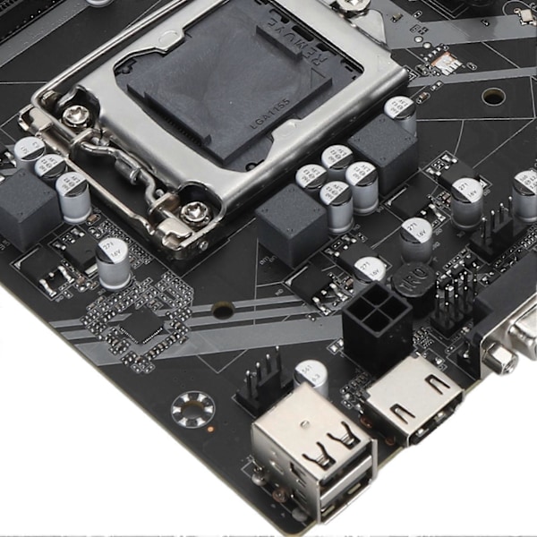 H61S Mini ITX Bundkort LGA 1155 Dual Channel DDR3 6 USB2.0 PCIE X16 Bundkort til Stationær Computer PC