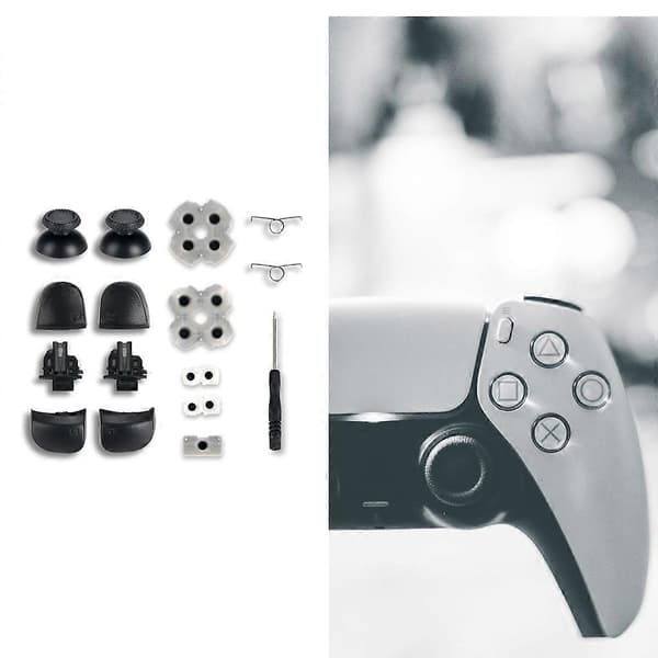 Til PS5-controller Trigger-knapper 3D Analog Stick+Ledende Gummi Skruetrækker