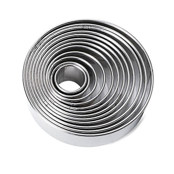 Kakformar Runda Rostfritt Stål Material Cirkel Rund Kakform