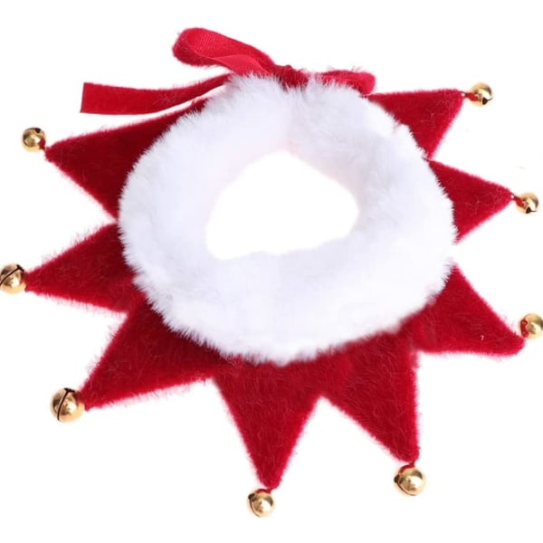 #julehalsbånd til kjæledyr (XL-størrelse, 8 klokker) Justerbart skjerf til hund og #