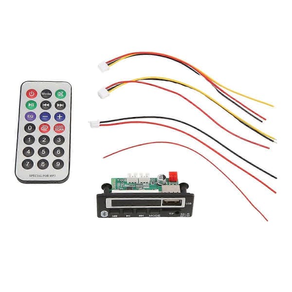 Fargeskjerm Bluetooth MP3 Dekoderkort Kortleser Bluetooth 5.0 Modul Multifunksjonelt Lydtilbehør
