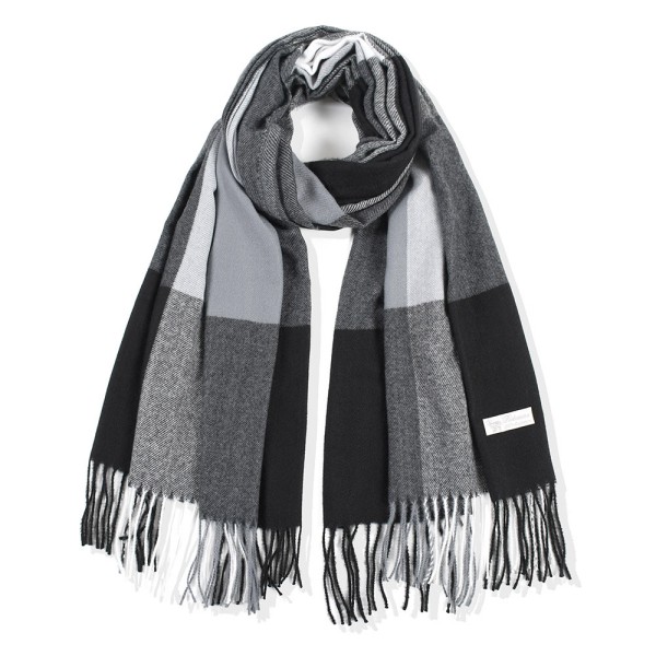 #Fashion Scarf 1. Pehmeä ruudullinen huivi hapsuilla Syksyhuivi#