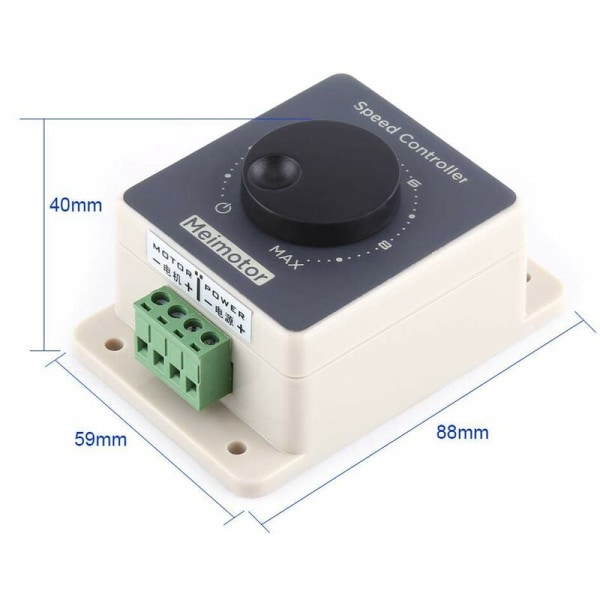 Moottorin nopeuden ohjain (12V, 240W), PWM-moottorin nopeuden ohjain