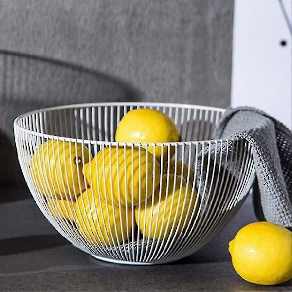 Kiccoly Frugtkurv, Grøntsager, Æg, Rød Opbevaring, Stativ Til Køkkenbord, Skab Og Spisekammer, Rustfrit Ståltrådsdesign Med Moderne Styling - Dekorativ