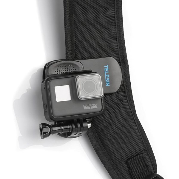 #Rec-Mounts Reppuun Kiinnitettävä Nopea Kiinnitys Klipsipidike GoPro Hero/Osmo Action/Insta 360:lle#