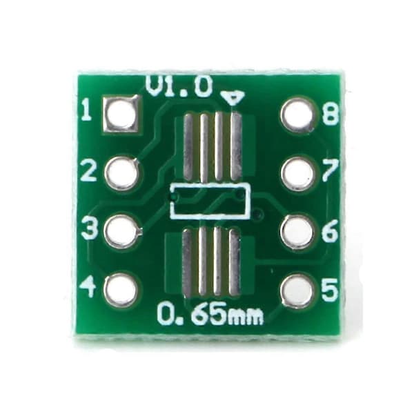 10 stk. SOP8 SSOP8 TSSOP8 til DIP8 Adapter Converter PCB-kort