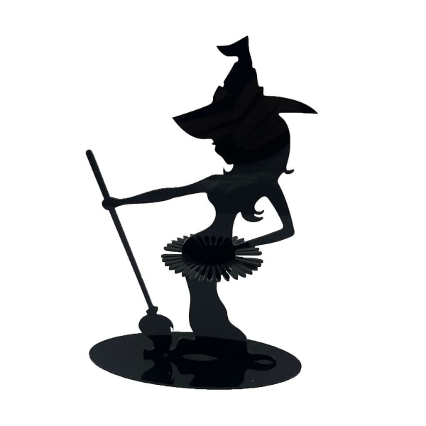 Halloween Witch Staty Servetthållare Vävnadsdispenser prydnad för insamling