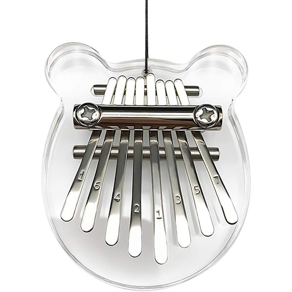 1 Styk (Klar Bjørn) 8-Tast Kalimba, Limba, Børneinstrument