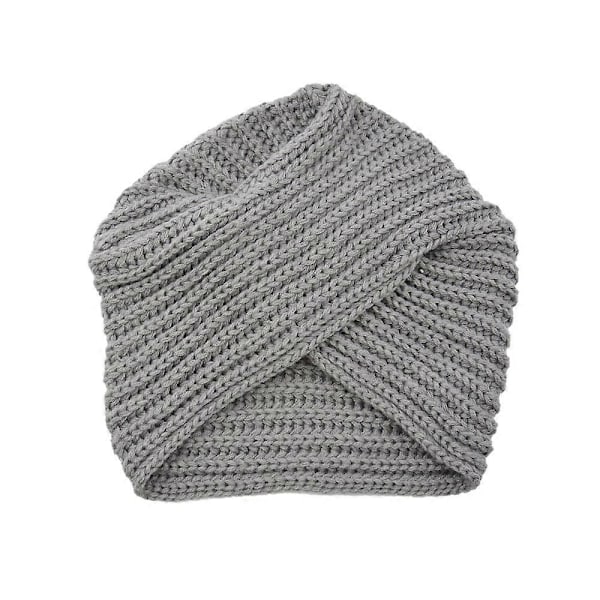 1 stk. Smuk Vinterhue til Kvinder Varm Beanie, Lysegrå-One Si