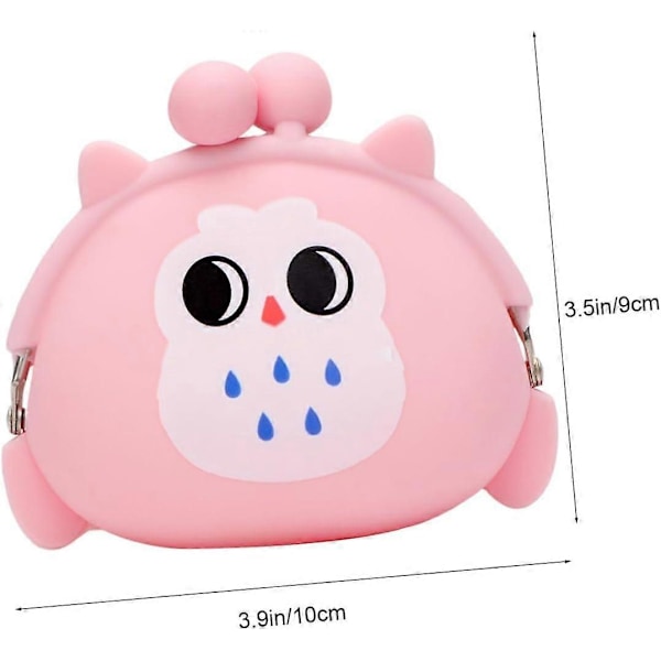 Mini Clutch Mini Møntpung Silikone Møntpung Silikone Pung Silikone Skifteposer Silikone Skiftepung Silikonepung Tegnebog med Tegneserie