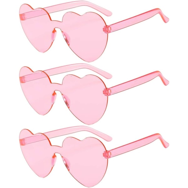 3 Pink Heart Sunglasses Karnevaali Kesäjuhlat Ranta Reunaa Vailla S