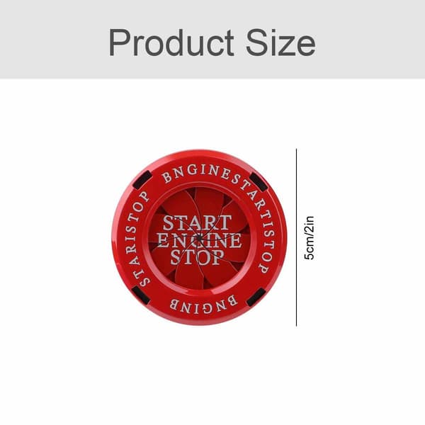 /#/Alloy Car Start Button Cover Car Ignition Button Cover - För bil/#/