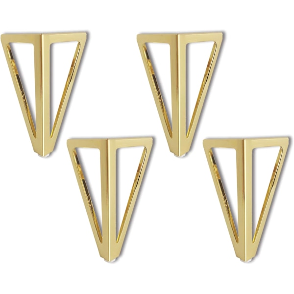 *4 Pack Ersättning Möbler Ben, 15cm Triangulär Svart DIY Tabl*