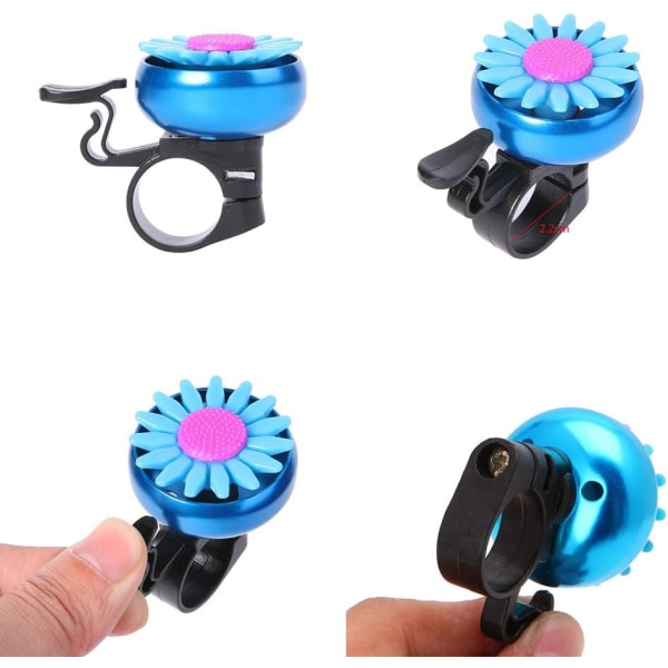 Child Bike Bell and Bike Handlebar Streamers Flower Bike Bell fo