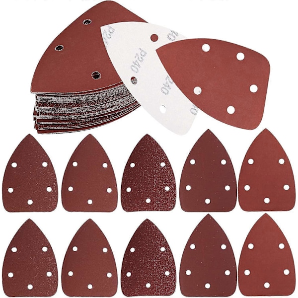 50 stk. slibeskiver, Iave 5 huller med velcro
