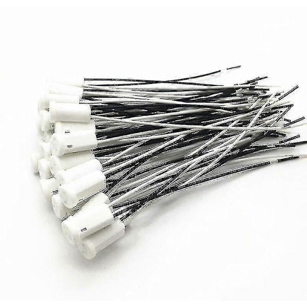 25 stycken G4 lamphållare G4 sockel lamphållare med keramisk hållare för G4 LED halogenlampa, 10cm kabel