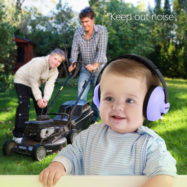 Brusreducerande hörlurar Baby från 1 månad till 2 år (Purp