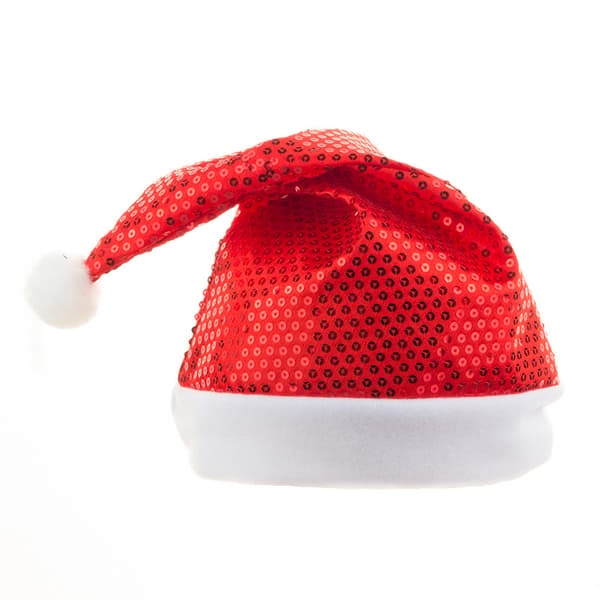 /#/2 røde og grønne pailletter julehatte/#/