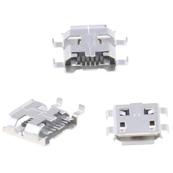 10 kpl Micro USB Type B Naarasliitin 5Pin 0.72mm Puhelin Tabletin Lataukseen