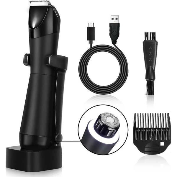 /#/Men's Body Trimmer, 2 in 1 Men's Body Shaver IPX7 Waterproof, Men/#/