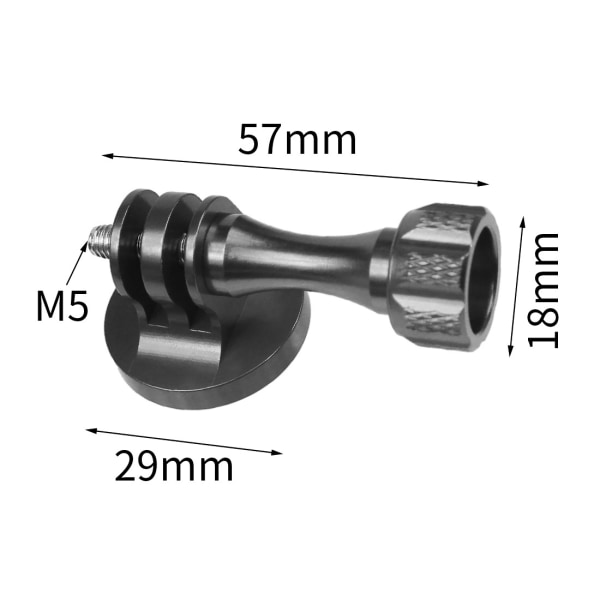 #Aluminium Tripod Mount Adapter til GoPro Action Kamera Monopod Mount#