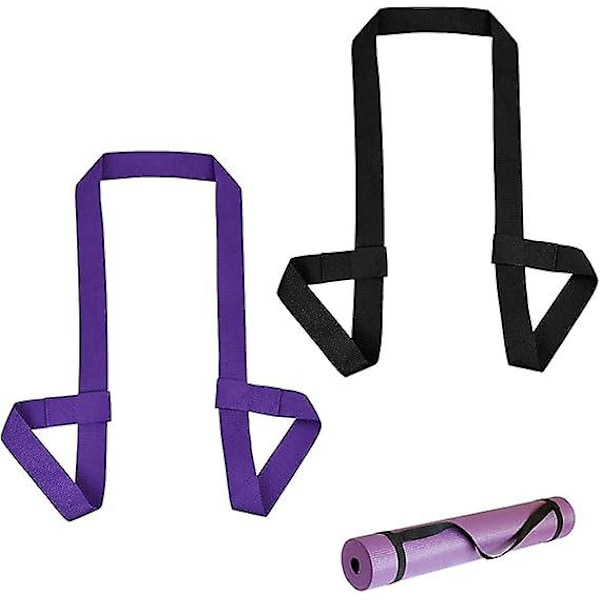 2 Stykker Yogamatte Stropp Justerbar Yogamatte Belte Yogamatte Holder Stropp Yogamatte Bærestropp Kraftig Skulderstropp for Pilates Sportsøvelser