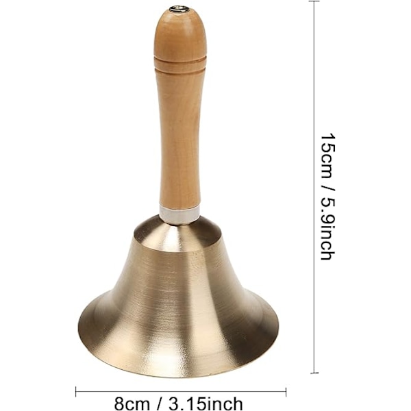 Super Hög Solid Mässing Handklocka