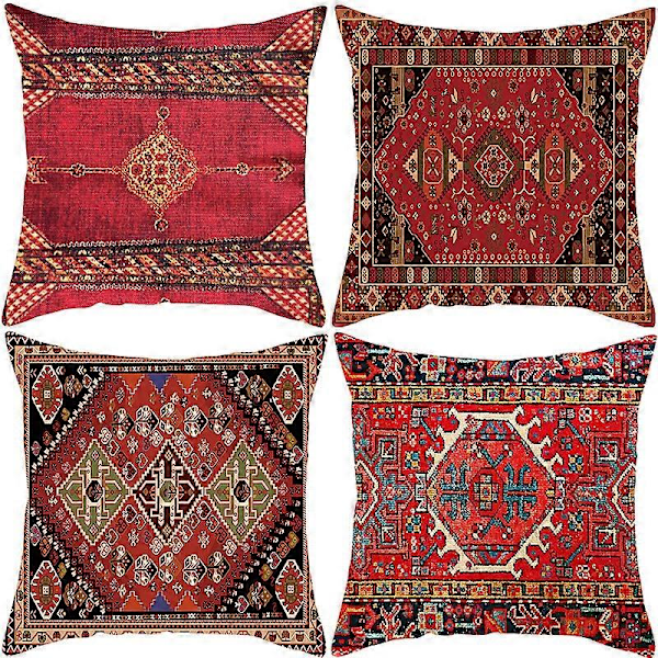 Boheme Stil Pudebetræk 45 x 45 cm Firkantet Dekorativt Pudebetræk Eksotisk Abstrakt Retro Sofa