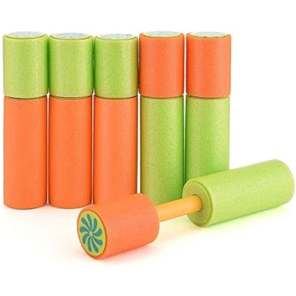 6 st Vattenpistoler, Super Soaker Skumvattenpistol Långdistans Vattenblåsare Skyttepump för Barn Sommar