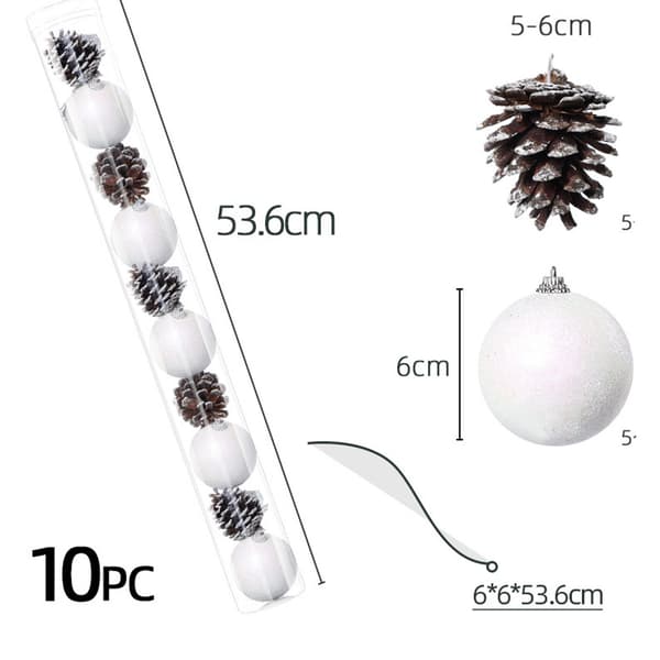 #10 stykker julekuglecylindre#