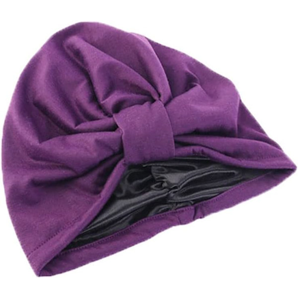 #(sort) badehætte, blød bomuldshat turban hat#
