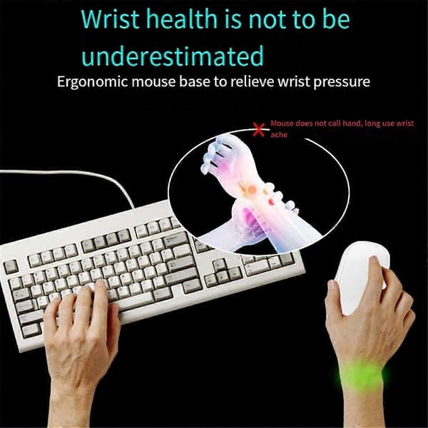 Til Second Control Mouse II III Ergonomisk Multifunktionel Praktisk Bærbar Base Tilbehør, Hvid