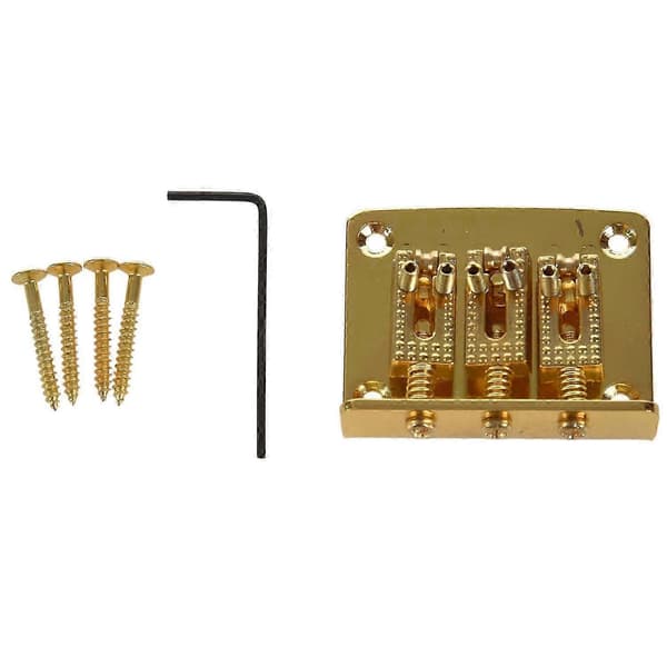 3-strängad gitarr Ball String Bridge Stall Dragsträng Hard Tail Gitarrstall Stall 3-strängad gitarr