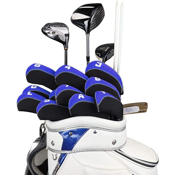 Big Teeth 11 kpl Neopreen Golfin mailan suojakuoret numeroiduilla