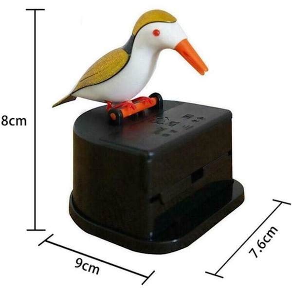 Hammastikun pidikeannostelija, automaattinen lintuhmmastikkulaatikko, Bird W