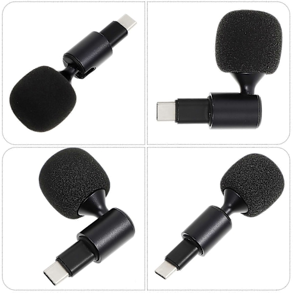 1 stk. Type-C Mikrofon USB-C Mikrofon Telefon Laptop Tablet Computer Mikrofon