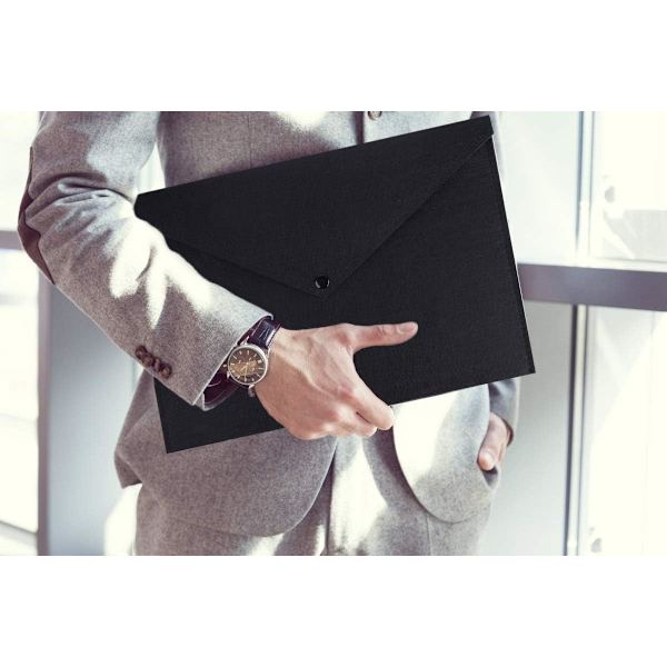 A4 Pappersmapp Filmapp Felt Kuvert Organizer med Sn