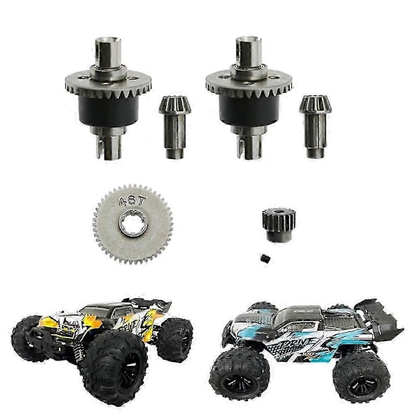Metall Differensial og Sett for SCY 16101 16102 16103 16201 Pro 1/16 Brushless RC Bil Oppgraderingsdeler