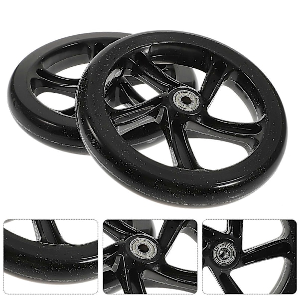 2 st. Stunt Scooter Hjul Hög Elastisk Slitstark Pu Lagerhjul