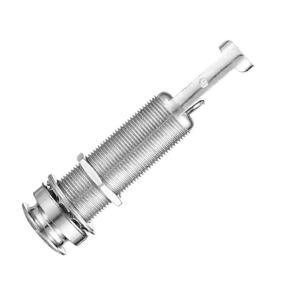 Cylinder Clip End Pin Mono Panel Output Jack Socket til Elektrisk Guitar Bas 6.35mm