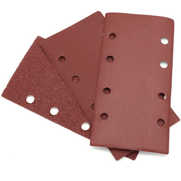 #36x slippapper - Excenterslippapper - Klibbiga slippapper med krok och ögla - Korn P 40/60/80/100 - 93 x 185 mm#