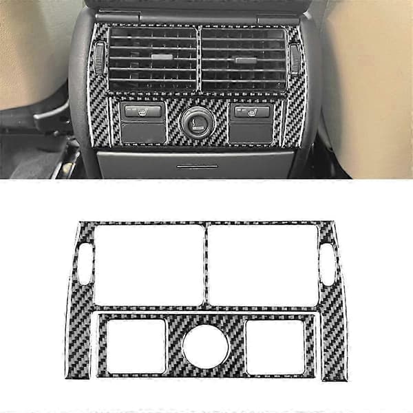 Kulfiber til X5 E53 2000-2006 Bageste Kontrolpanel Aircondition Ventilationsdæksel Trim Interiør Tilbehør